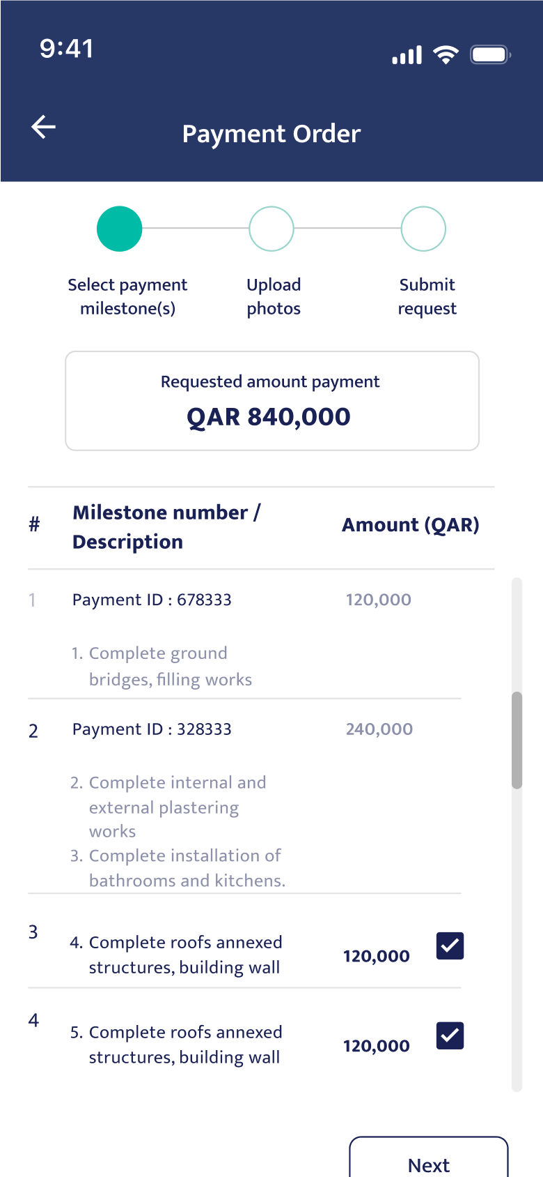 Before — Disbursements